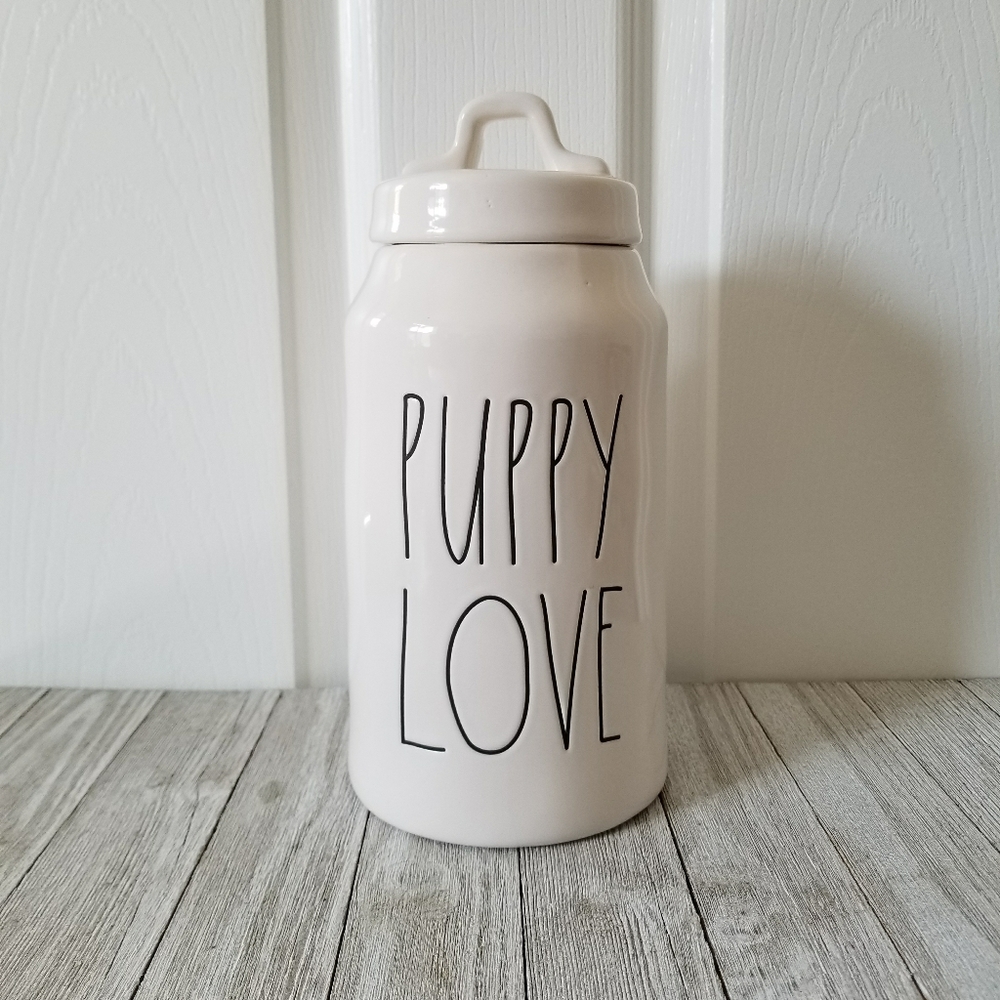 Rae Dunn PUPPY LOVE Canister Treat Jar